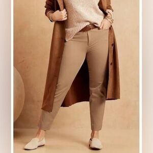 NWT $90 Banana Republic Sloan Chino Pant Classic Camel 6S Ankle Length Stretch